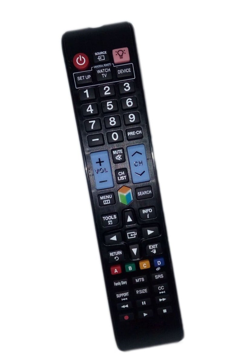 JustFine Replaced Remote Control Compatible for Samsung UN40ES6100FXZA UN46ES6100FXZA UN50ES6100 UN55ES6100FXZA UN60ES6100F All LCD LED HDTV Smart TV with Backlit Buttons - Image 1